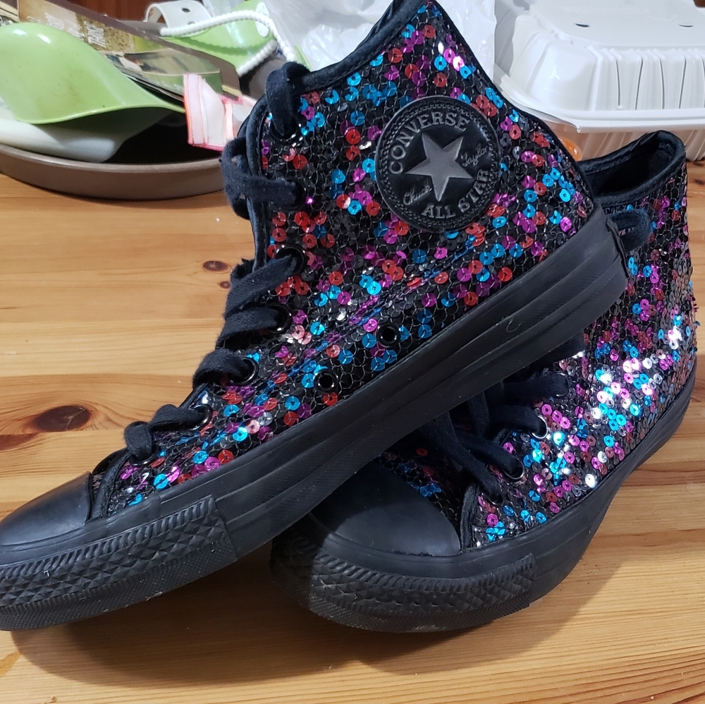 Women's Sequined Converse Chuck Taylors